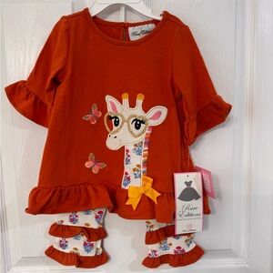 2T Giraffe 2 pc outfit